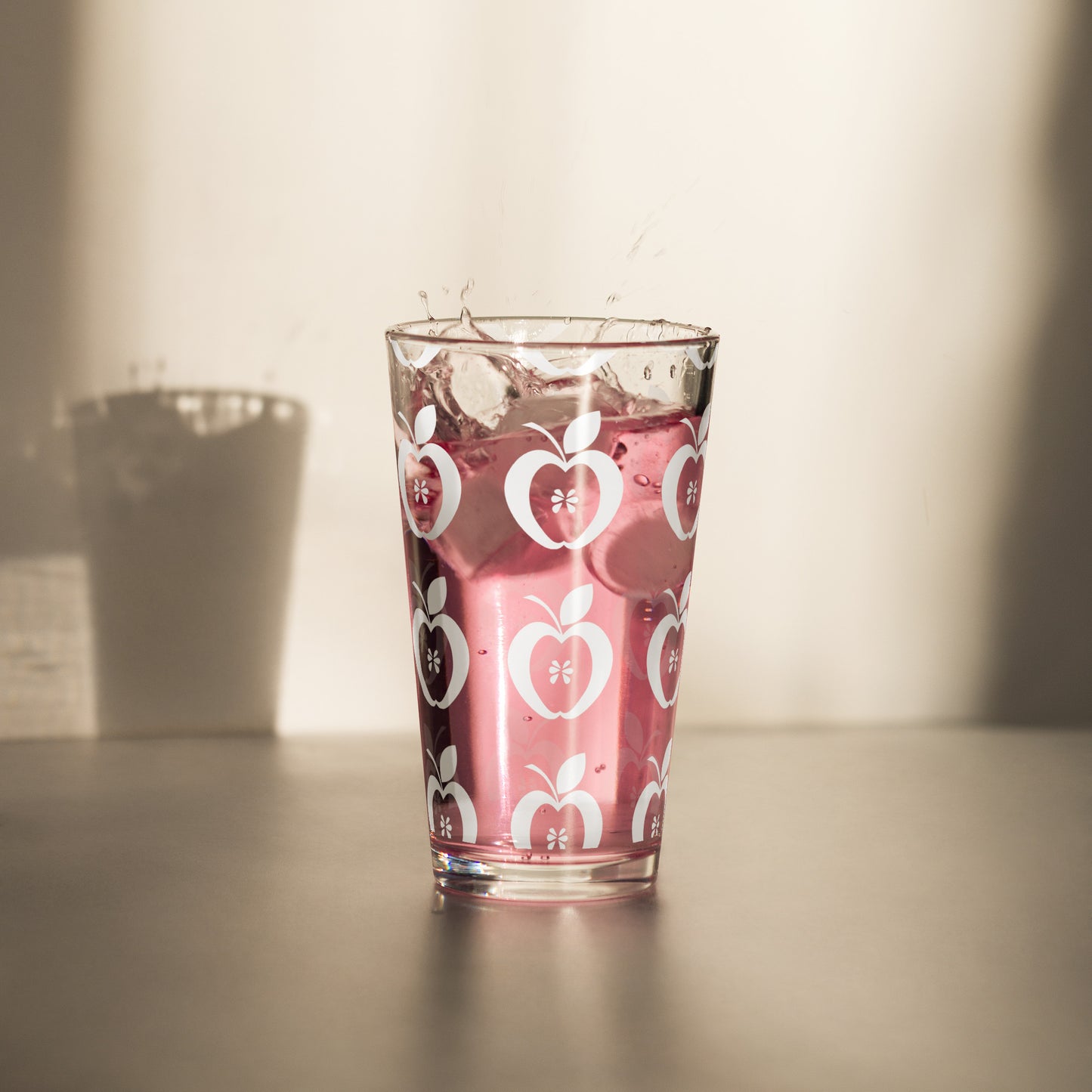 Apple Montessori Schools Shaker pint glass