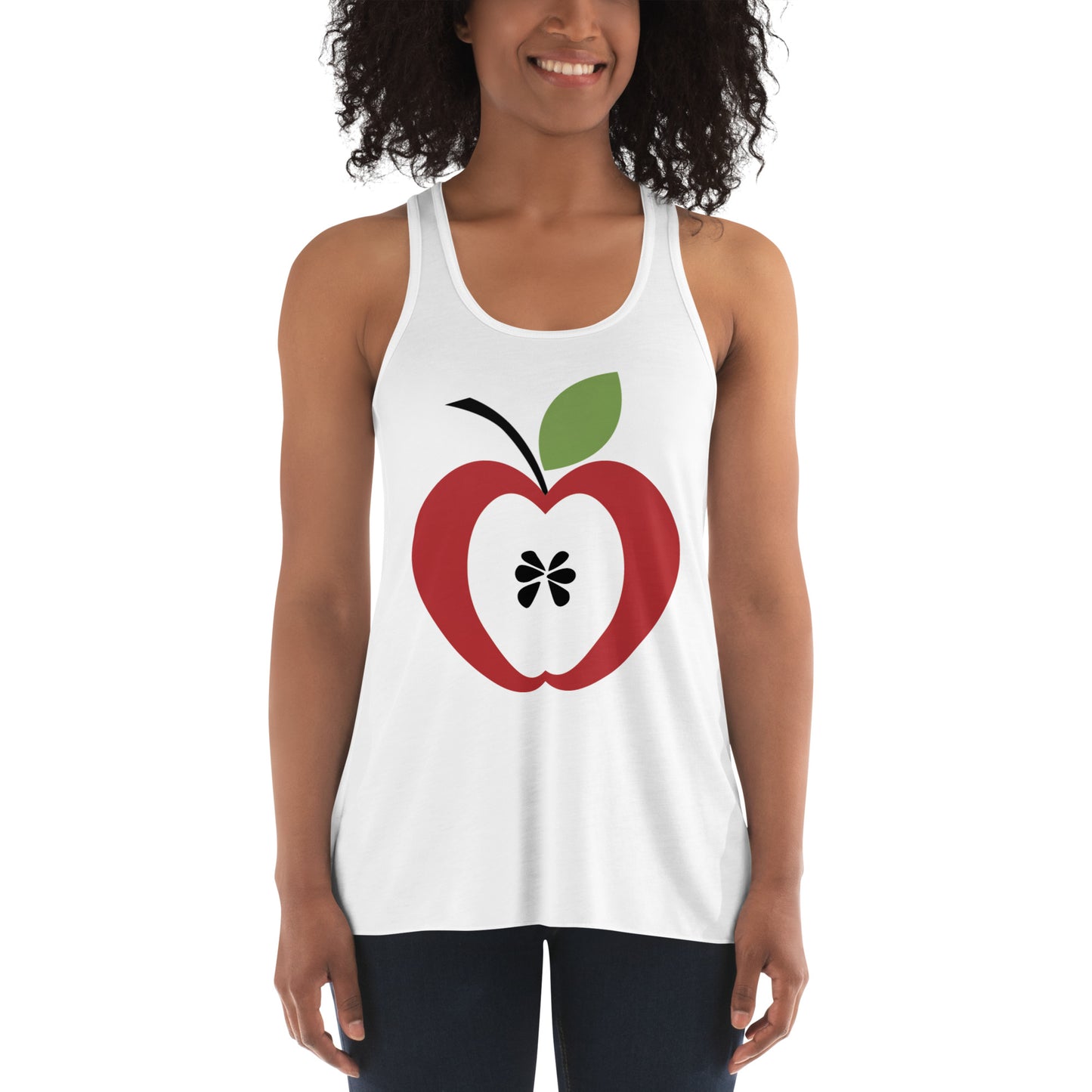 APPLE Women's Flowy Racerback Tank