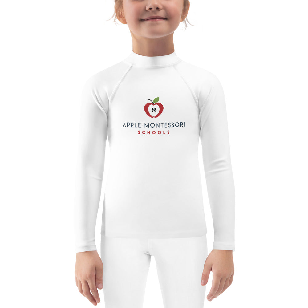 Apple Montessori Schools Kids Rash Guard