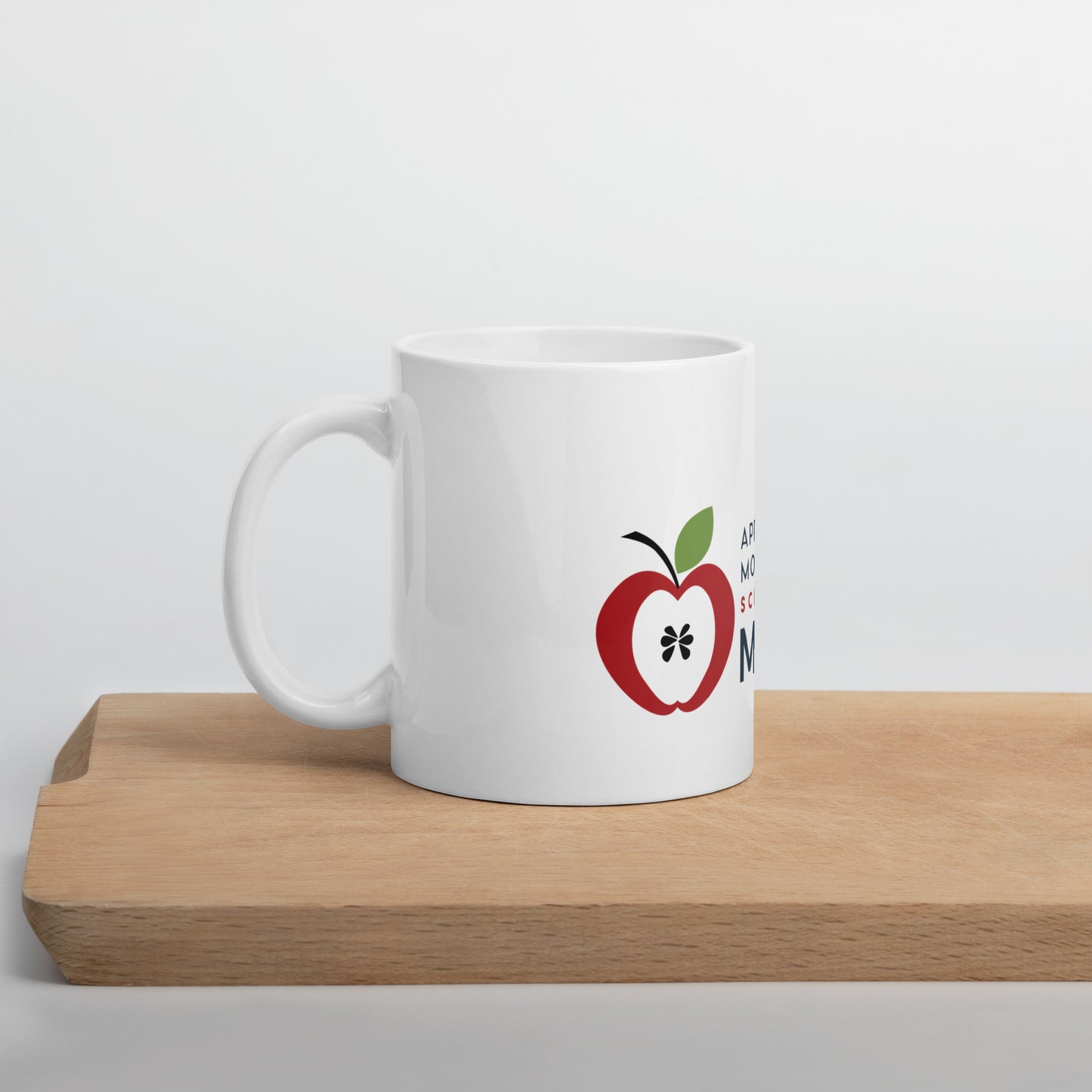 Apple Mom White glossy mug