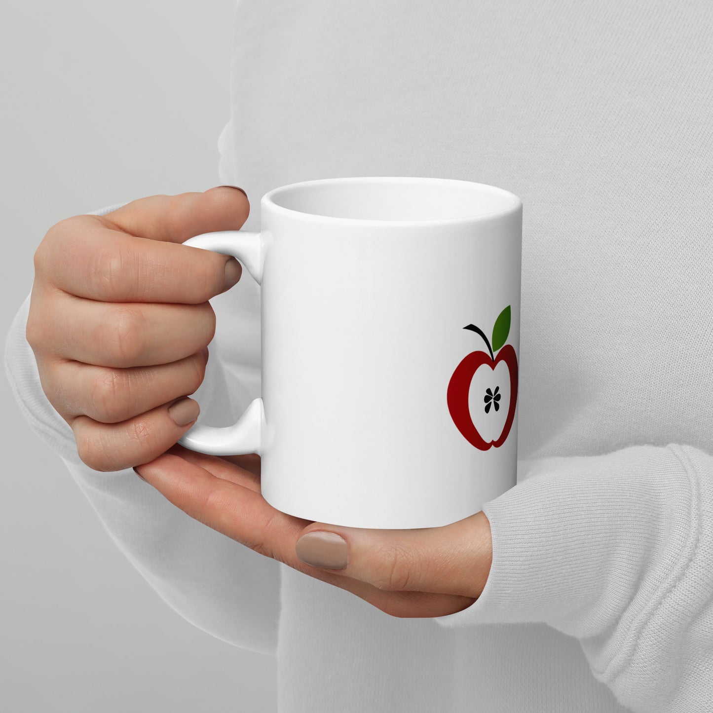 Apple Alumni White glossy mug