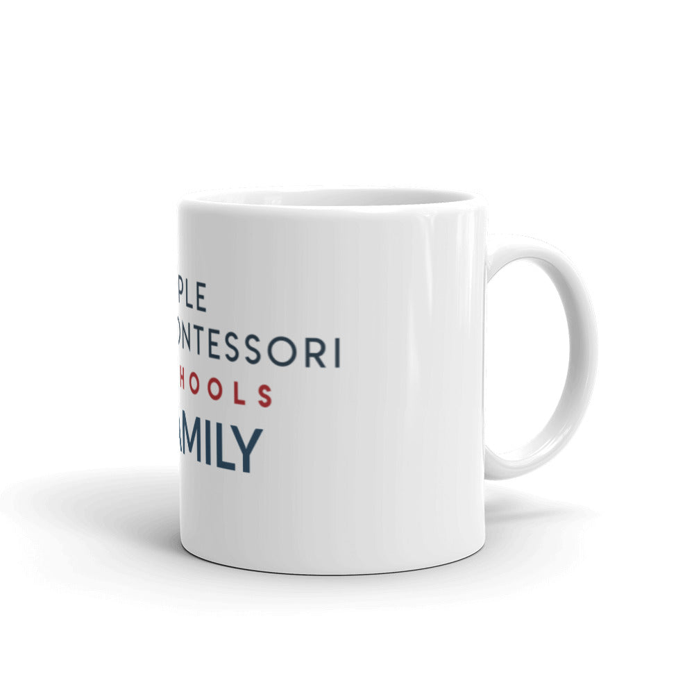 White Apple Family glossy mug