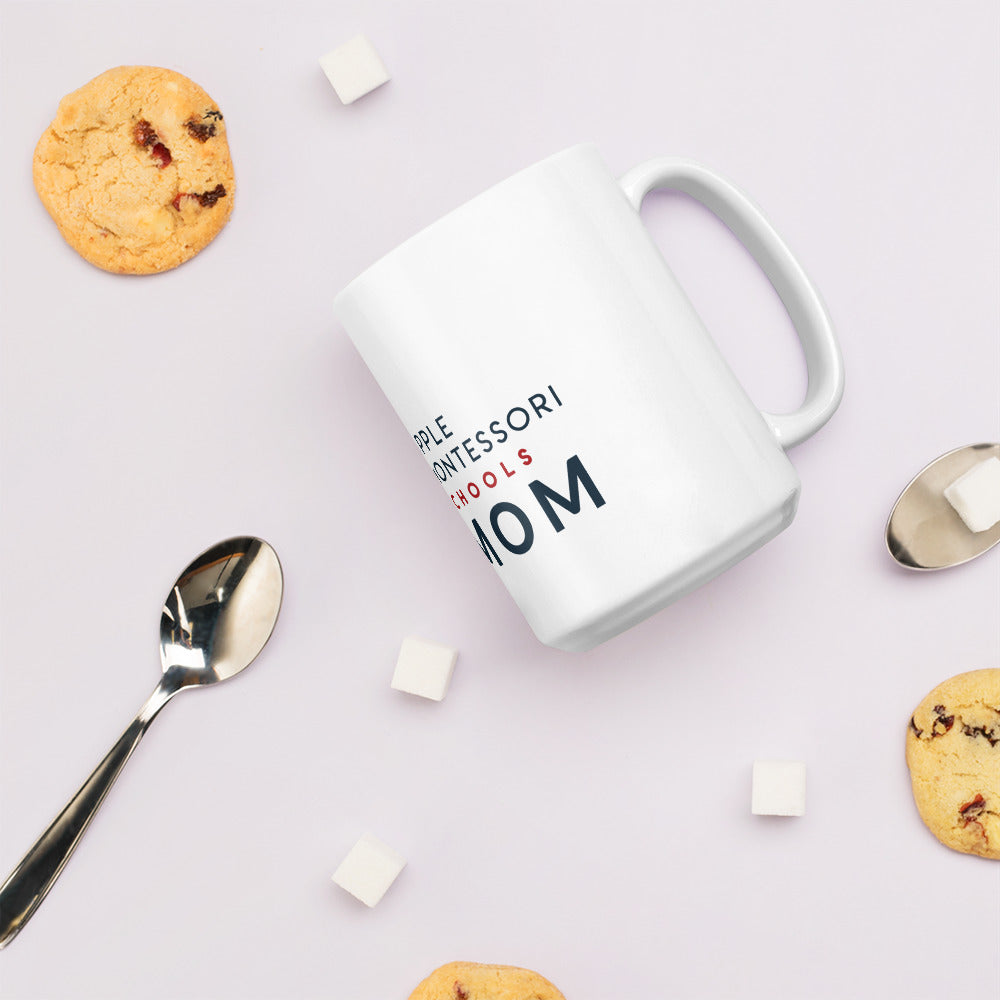 Apple Mom White glossy mug