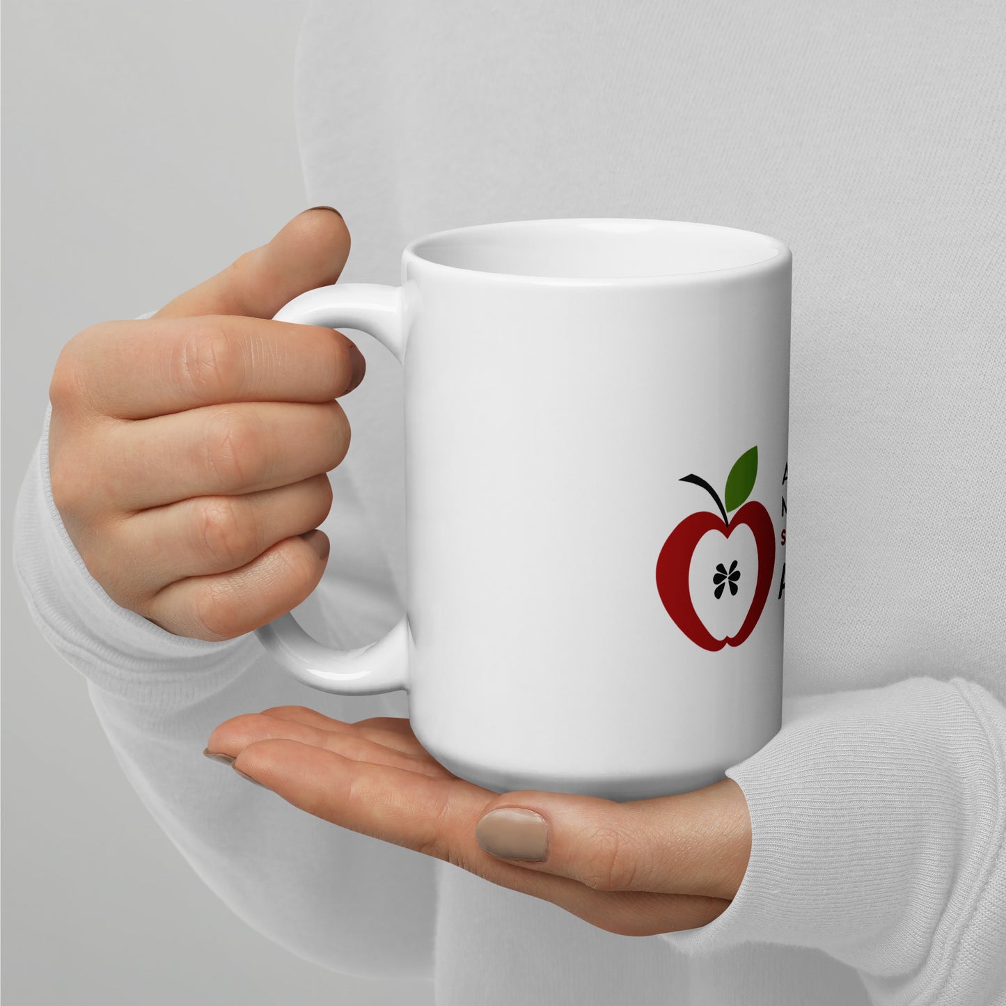 Apple Alumni White glossy mug
