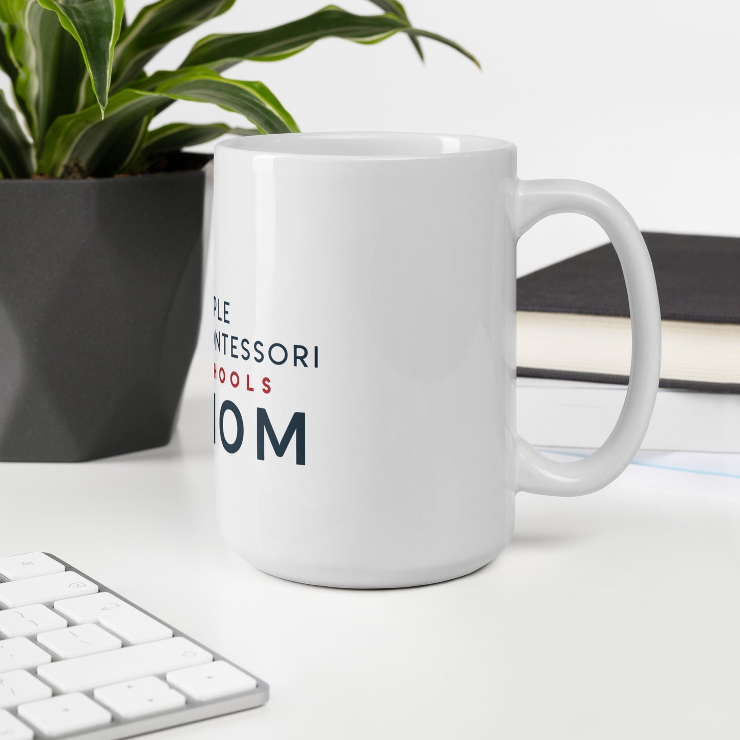 Apple Mom White glossy mug
