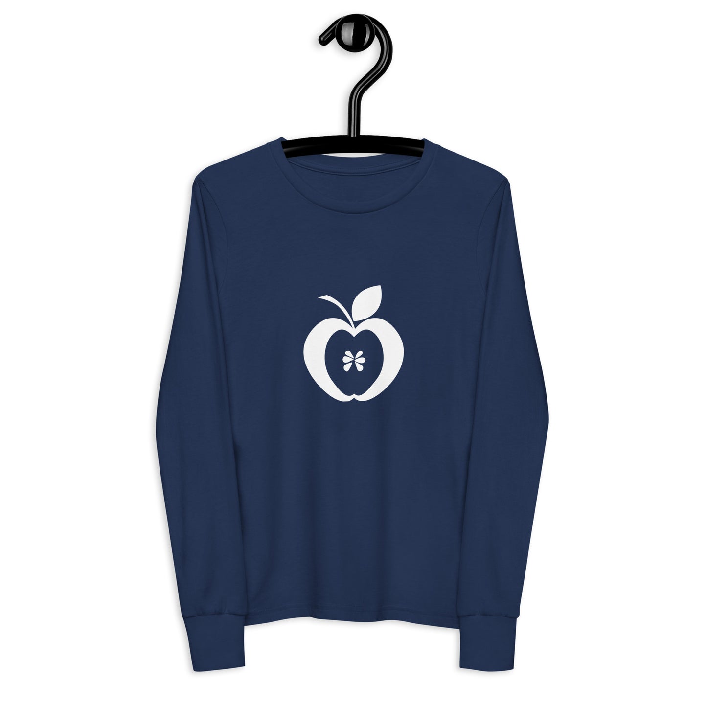 Apple logo Youth long sleeve tee