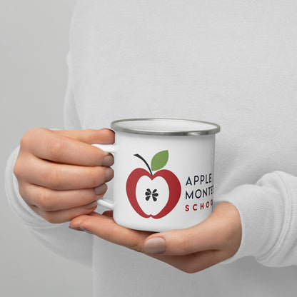 Apple Montessori Schools Enamel Mug