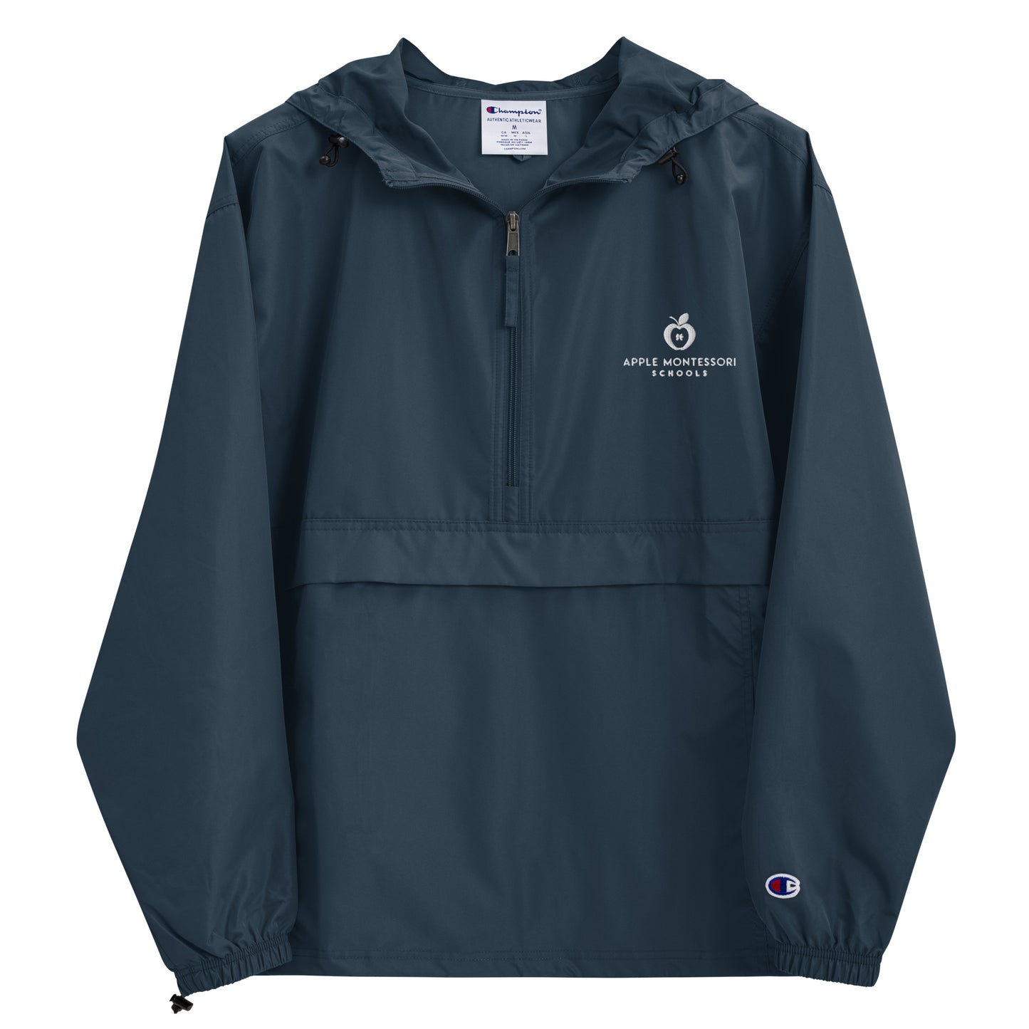 Apple Montessori Schools Embroidered Champion Packable Jacket