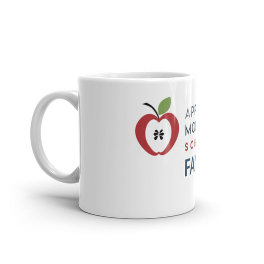 White Apple Family glossy mug