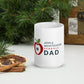 Apple Dad White glossy mug