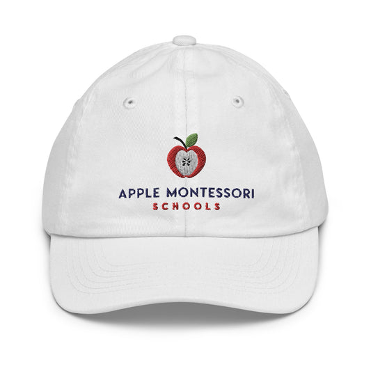 White Apple Montessori Schools Youth baseball cap