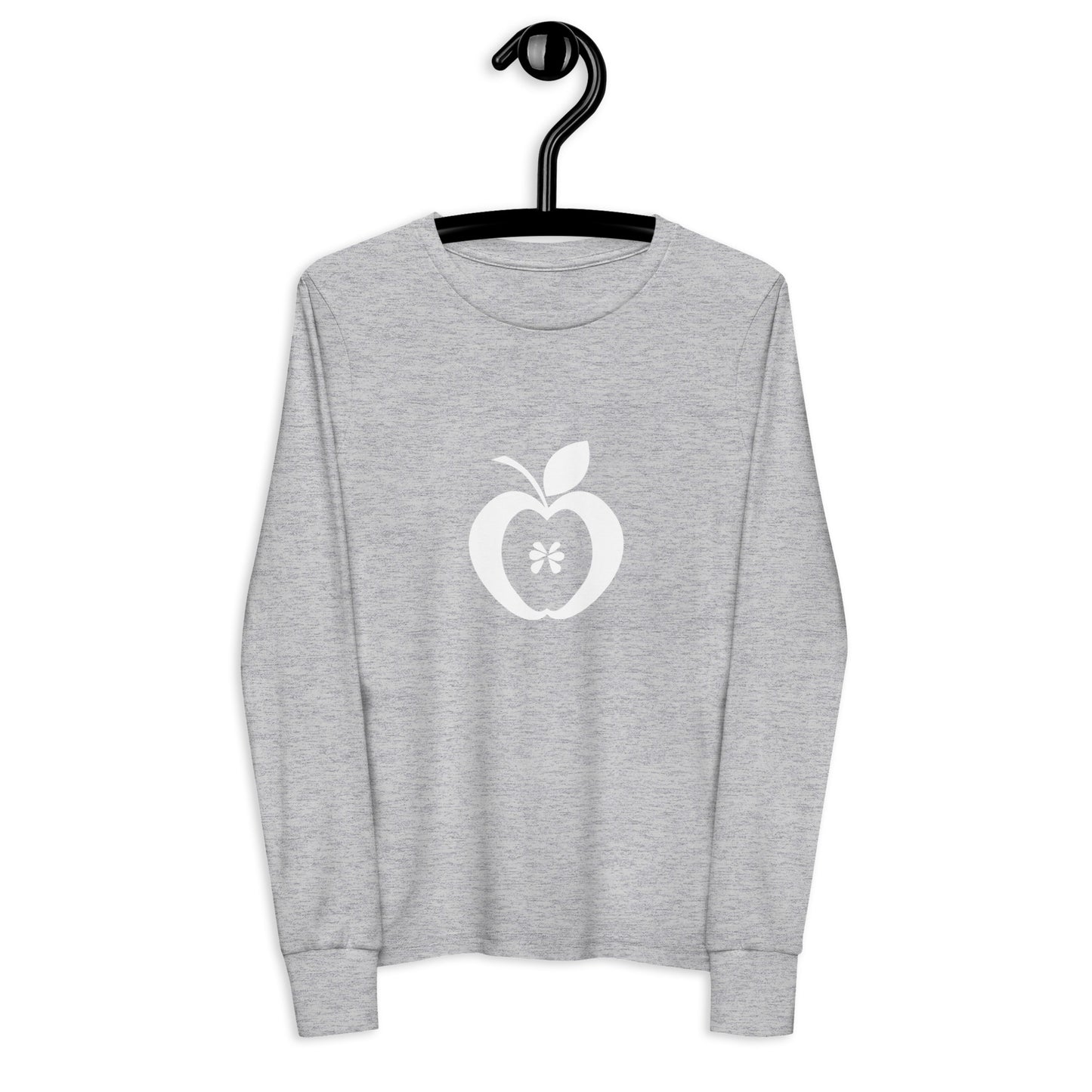 Apple logo Youth long sleeve tee